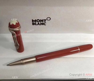 Mont Blanc Heritage Rouge et Noir Special Edition Rollerball Pen Red Resin